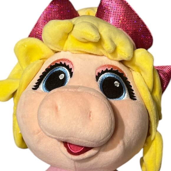 DISNEY Miss Piggy Plush Toy Doll Stuffed Animal 15" Embroidered Facial Features - Picture 2 of 4